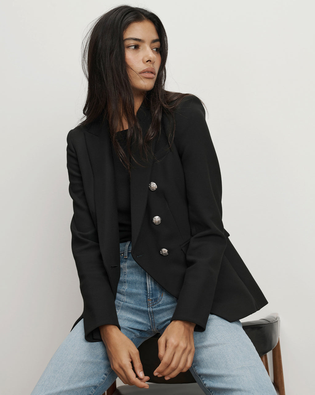 Veronica Beard Miller Dickey Jacket - Black/Silver