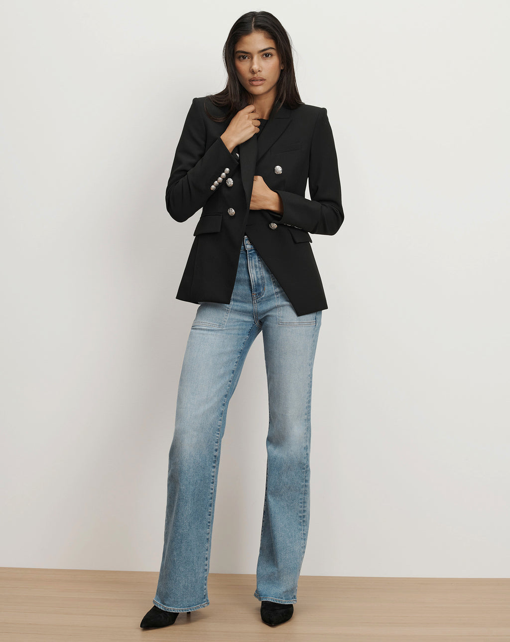 Veronica Beard Miller Dickey Jacket - Black/Silver