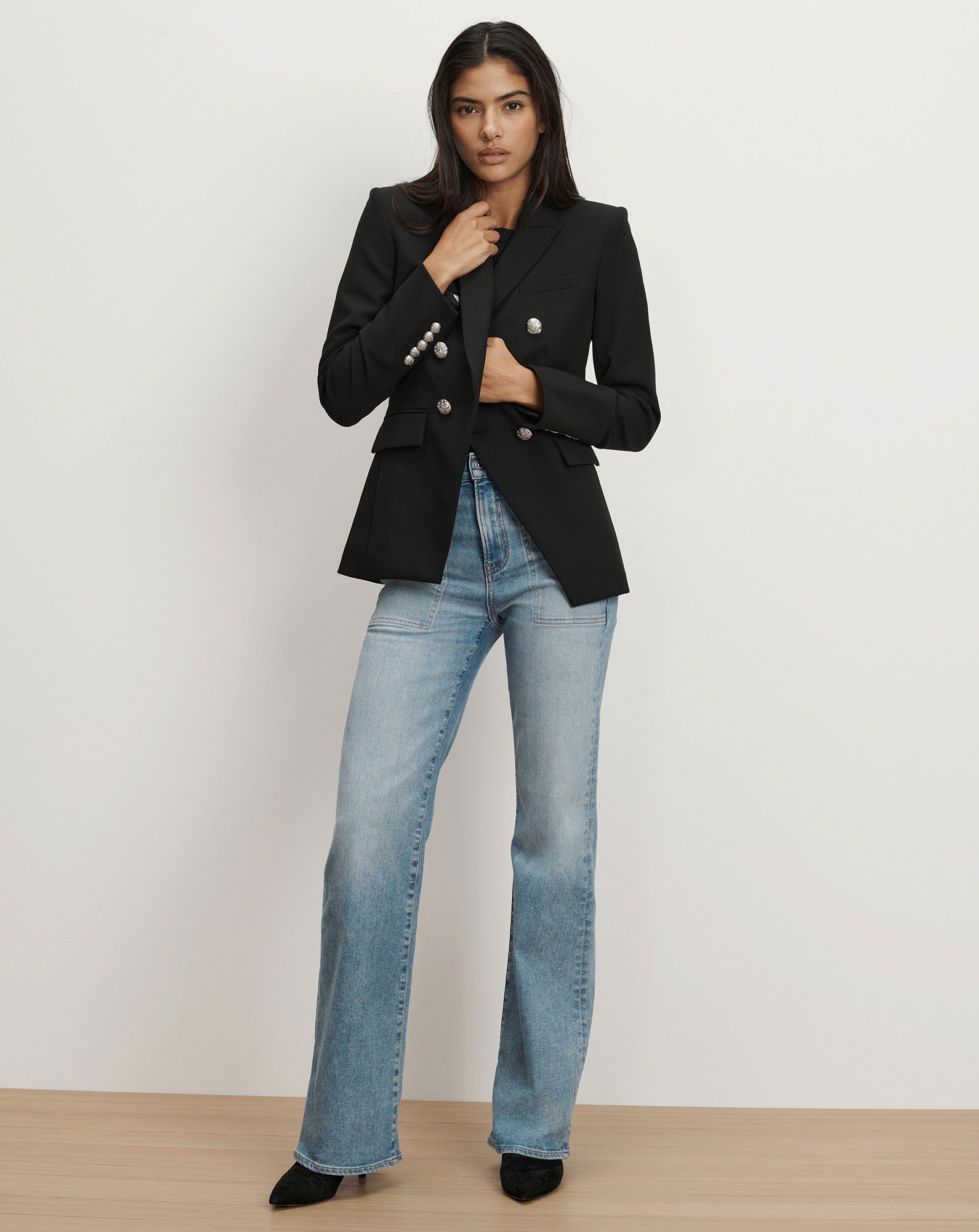 Veronica Beard Miller Dickey Jacket - Black/Silver