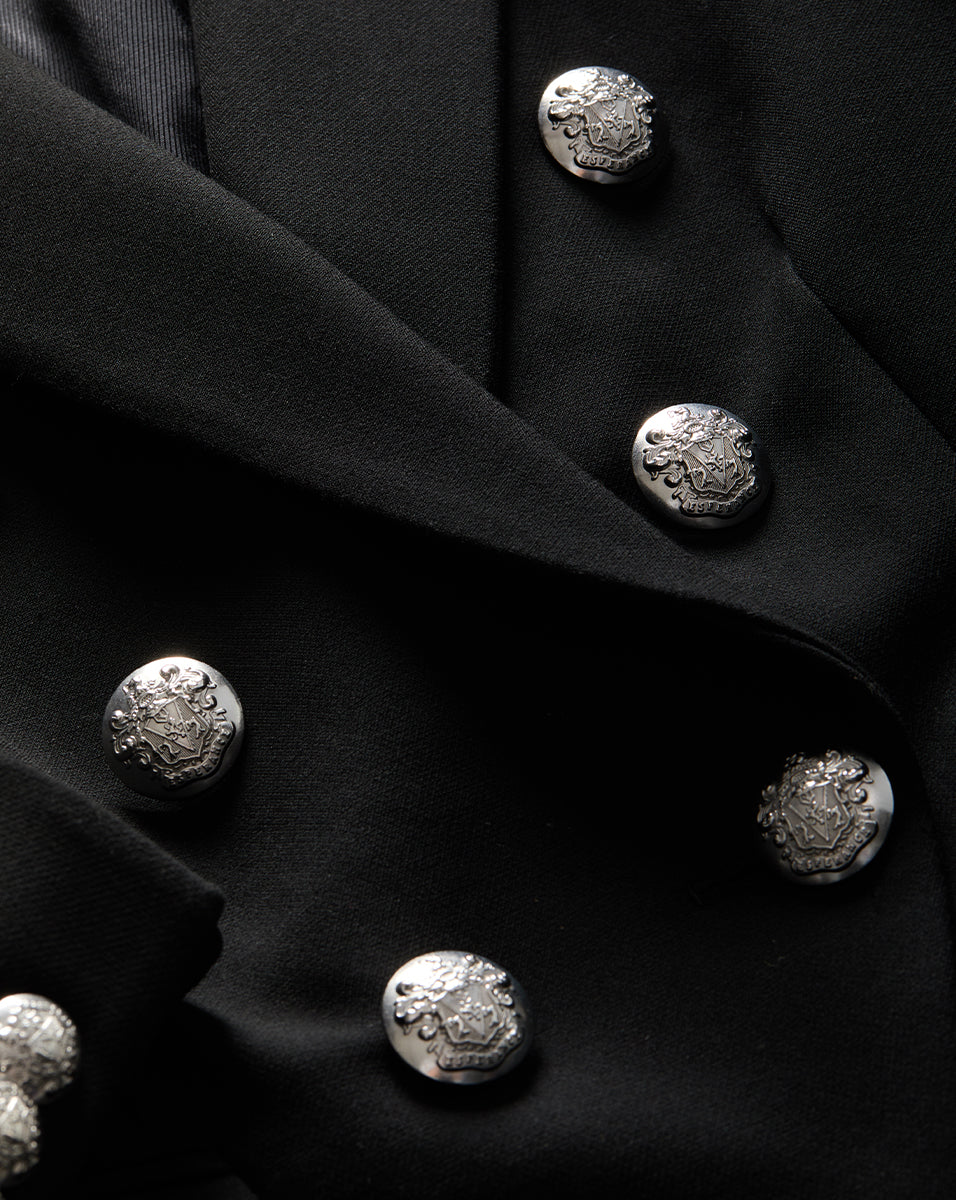 Veronica Beard Miller Dickey Jacket - Black/Silver