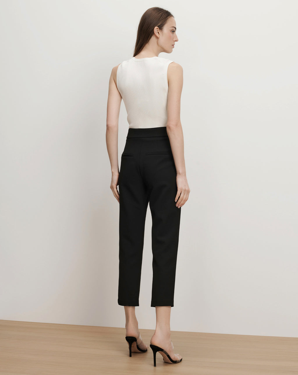 Veronica Beard Renzo Crest Button Pant - Black/Gold