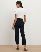 Veronica Beard Renzo Crest Button Pant - Navy/Gold