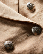 Veronica Beard Miller Linen Dickey Jacket - Khaki Melange
