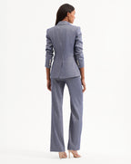 Veronica Beard Miller Linen Dickey Jacket - Blue Melange