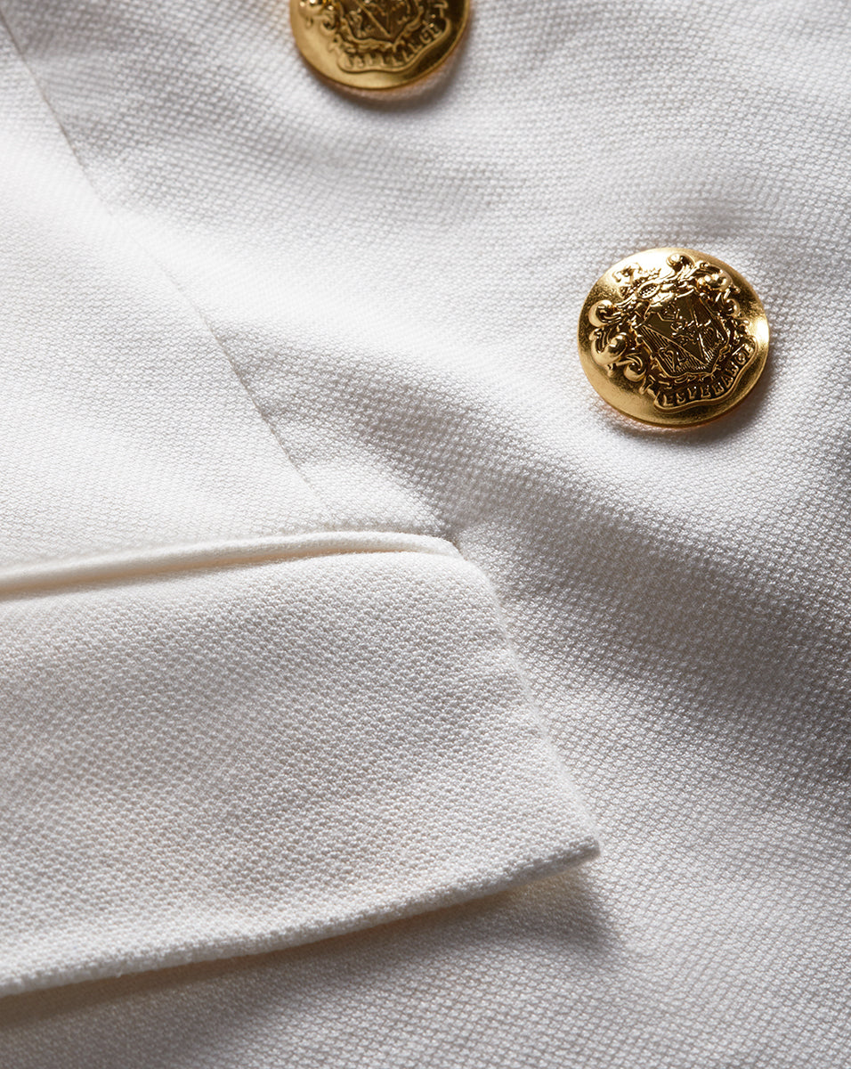 Veronica Beard Miller Linen Dickey Jacket - Off-White