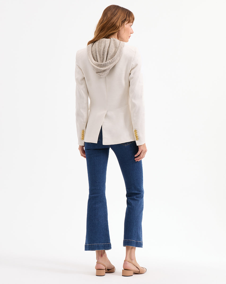 Veronica Beard Miller Linen Dickey Jacket - Off-White
