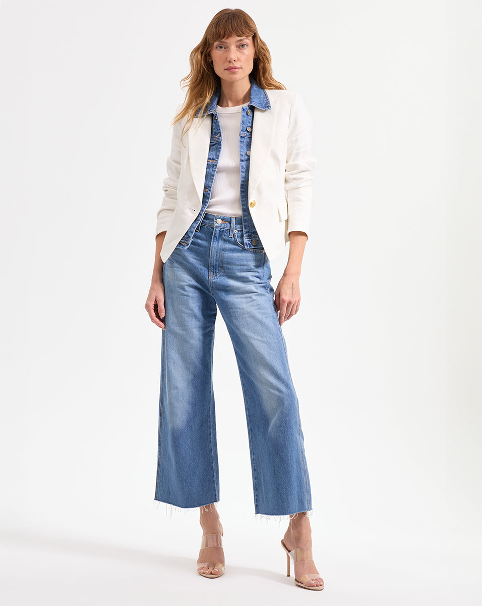 Veronica Beard Hosanna Dickey Jacket - Off-White