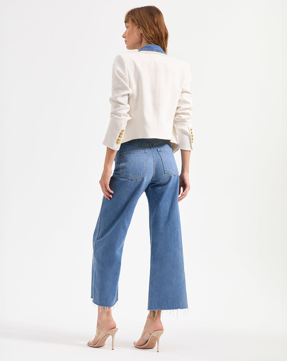Veronica Beard Hosanna Dickey Jacket - Off-White