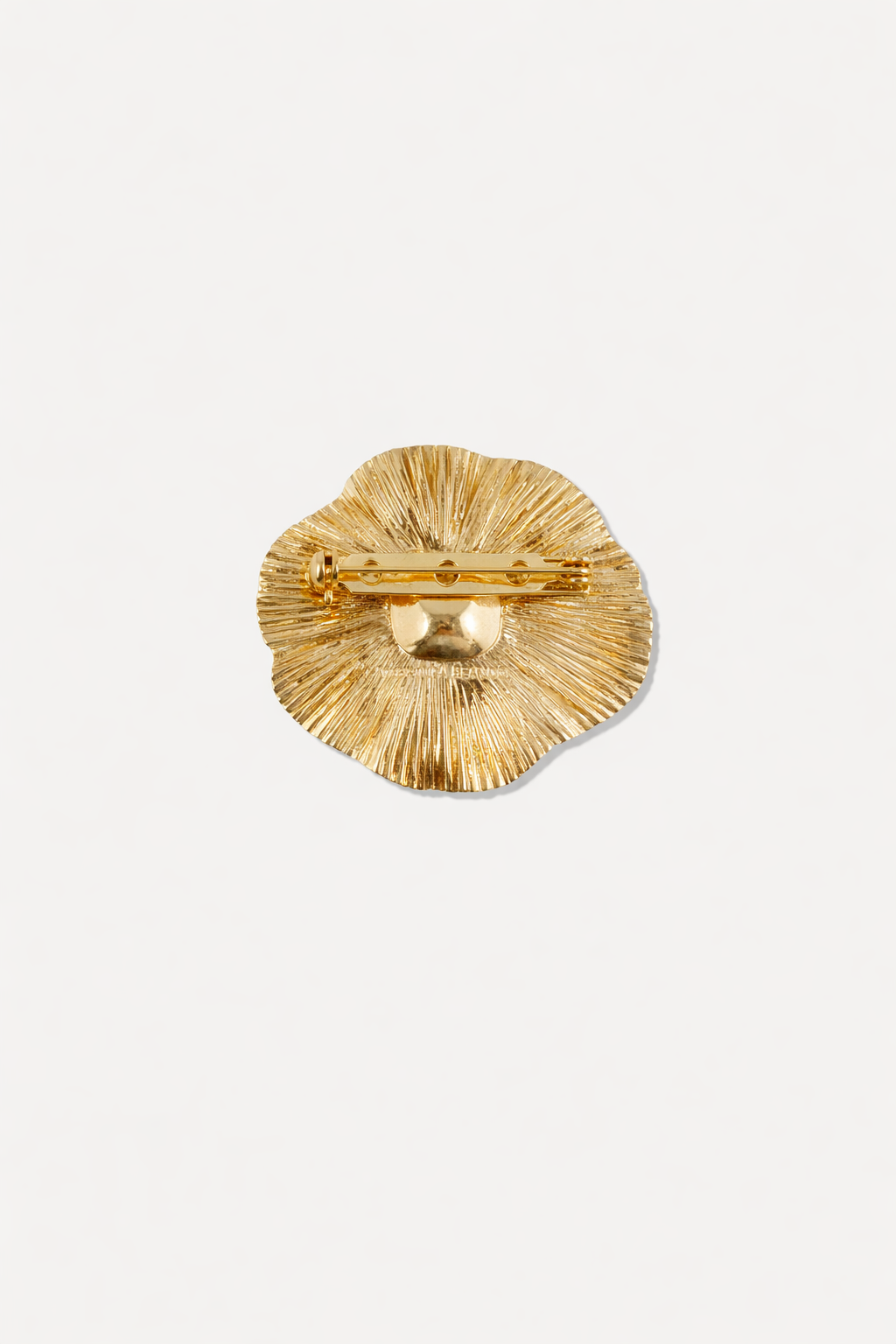 Veronica Beard Gold Floral Brooch - Gold