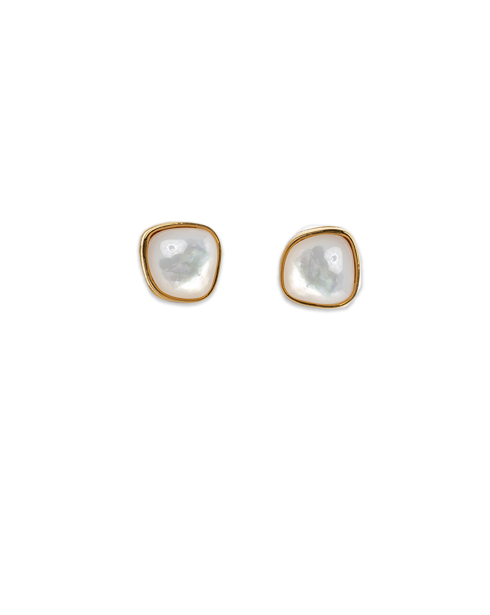 Veronica Beard Bay Stud Earrings Pearl
