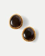 Veronica Beard Macaroon Smoky Quartz Earring - Smoky Quartz