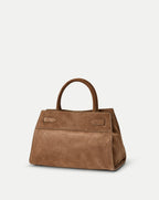 Veronica Beard Suede Dash Bag - Bark