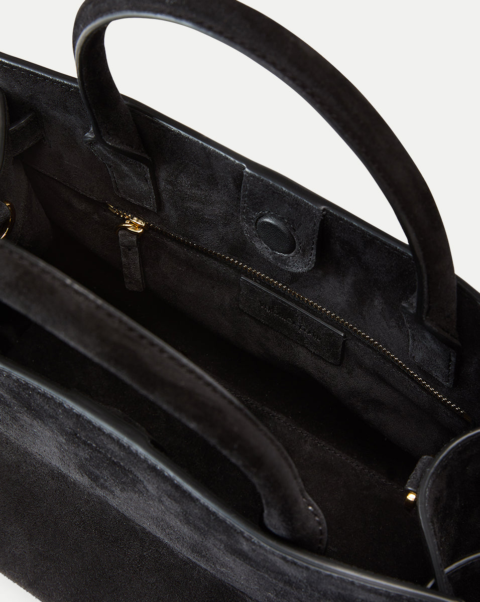 Veronica Beard Suede Dash Bag - Black