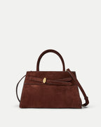 Veronica Beard Suede Dash Bag - Chestnut