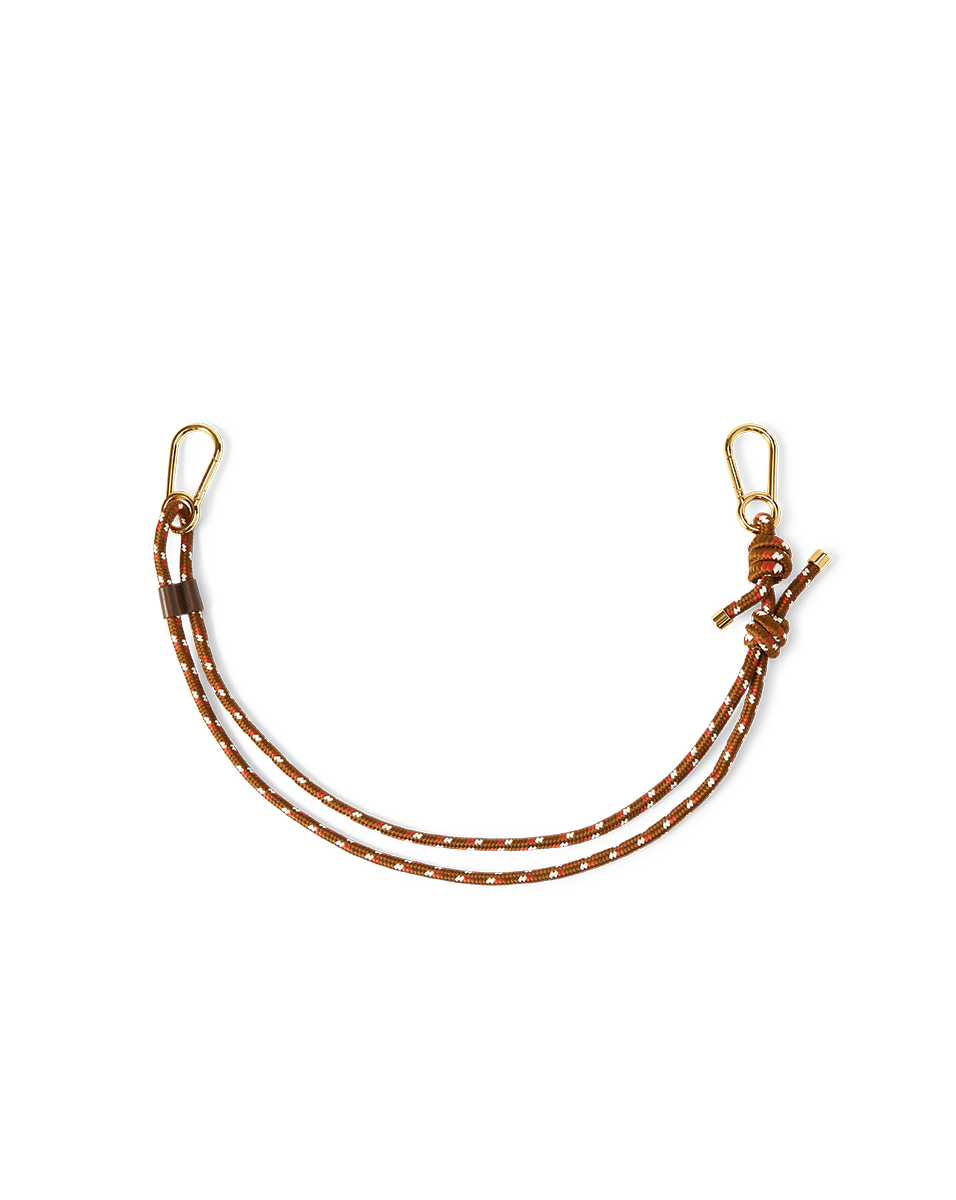 Veronica Beard Paracord Long Bag Strap Brown Multi