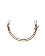 Veronica Beard Paracord Long Bag Strap Brown Multi