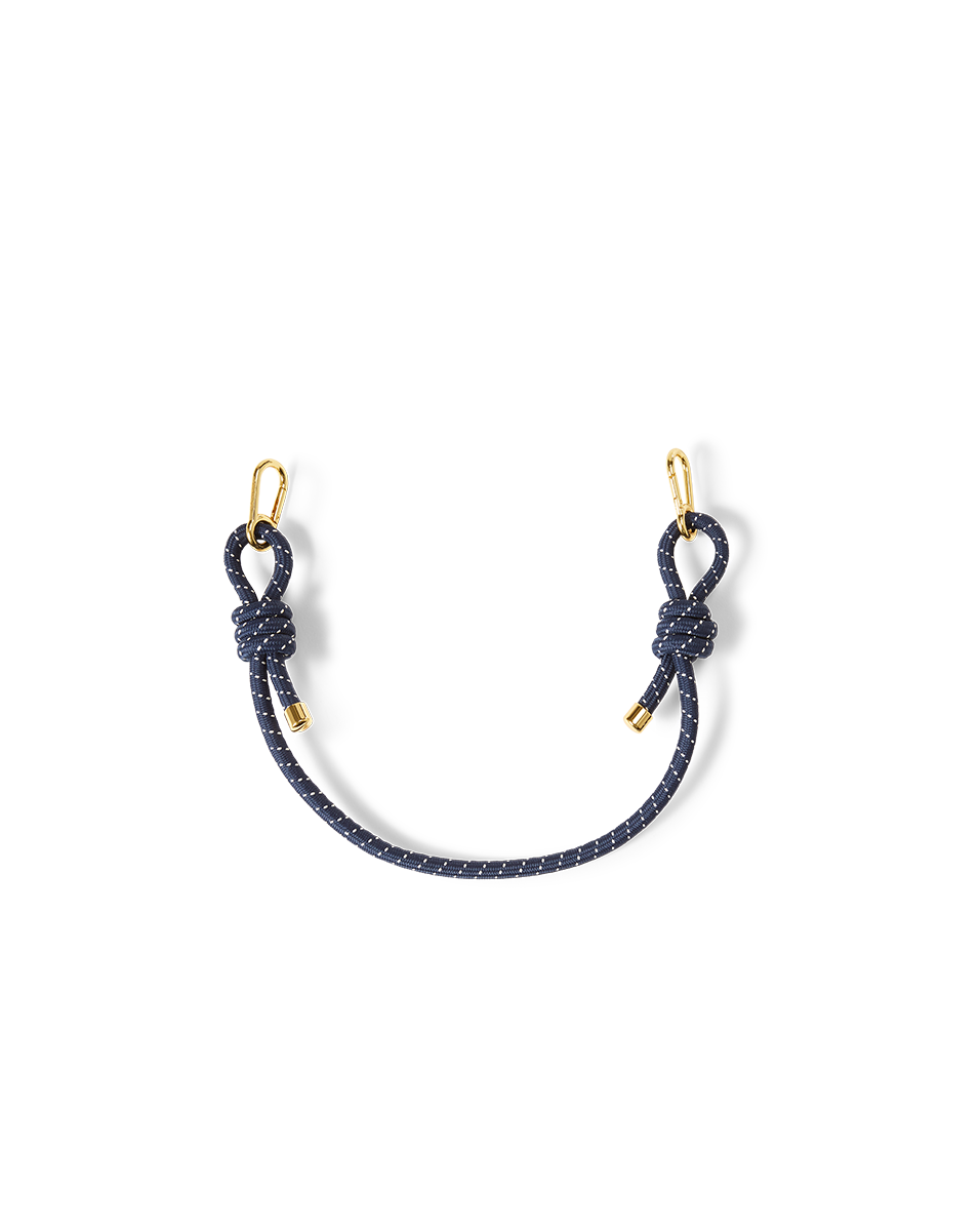 Veronica Beard Paracord Short Bag Strap Navy Multi