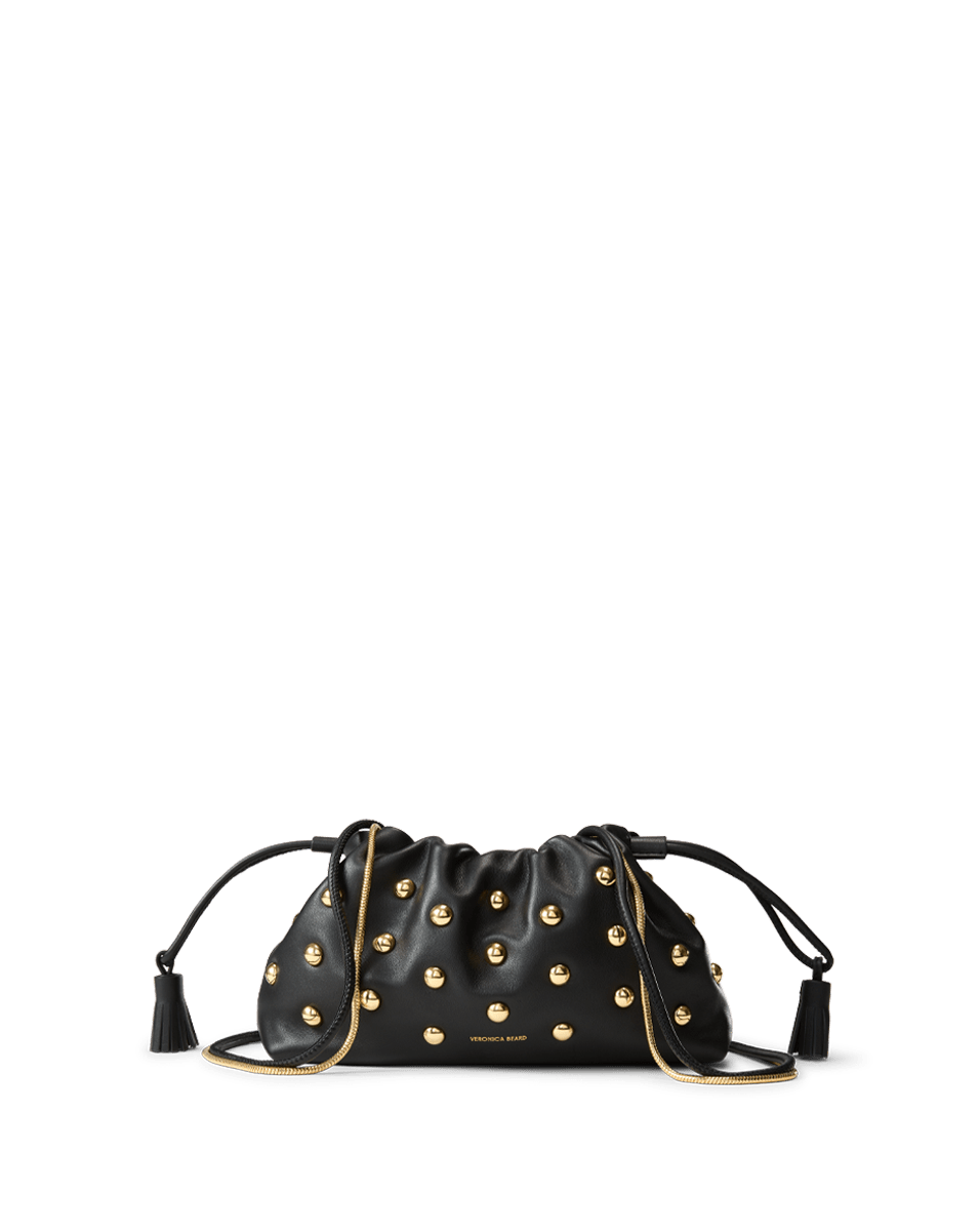 Veronica Beard Small Veronica Beard Studded Stash Bag Black/Gold
