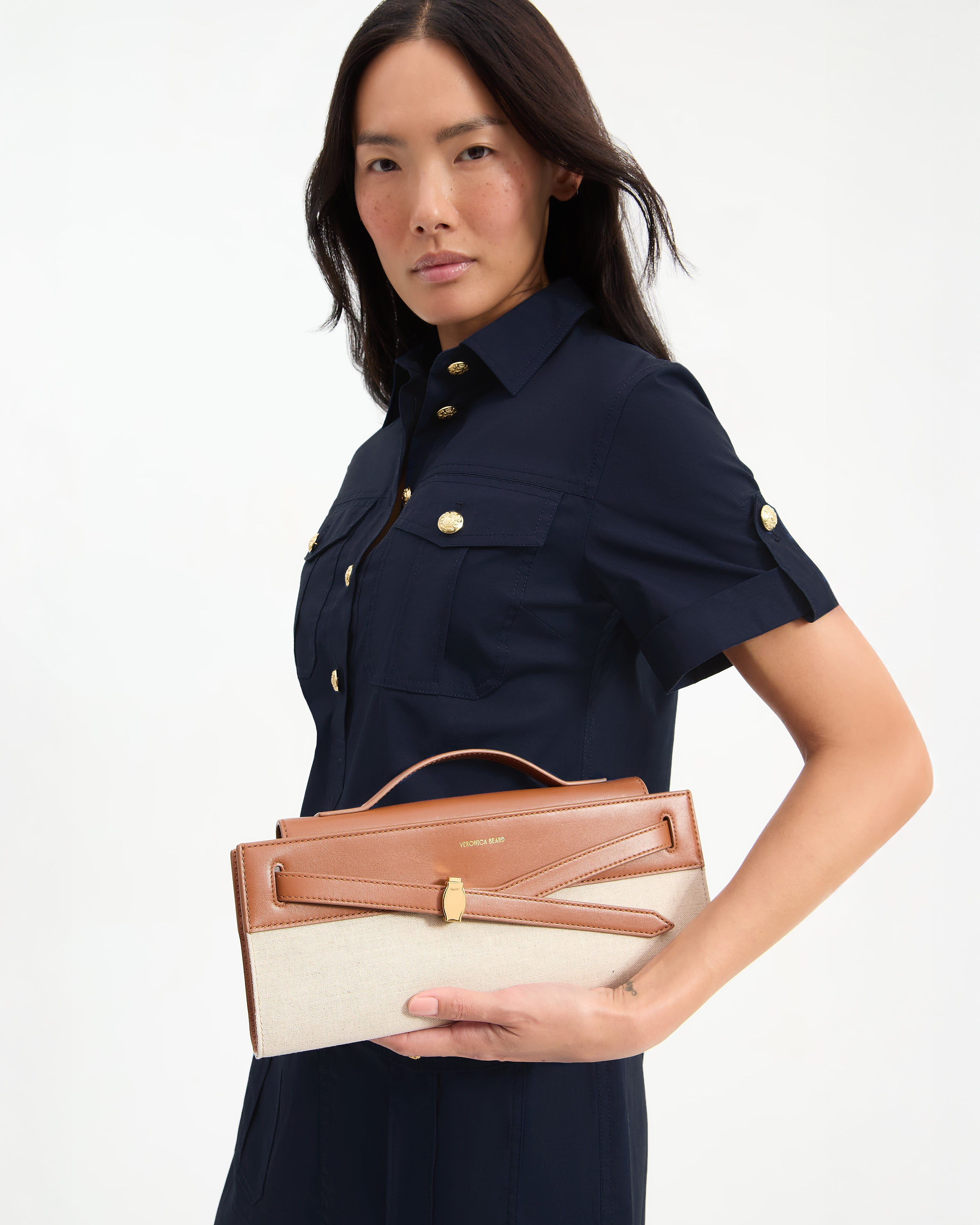 Veronica Beard Veronica Beard Canvas Dash Clutch
