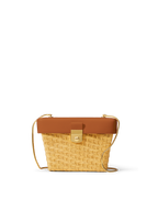 Veronica Beard Veronica Beard Lock Box Trap Bag Natural Wicker/Hazelwood