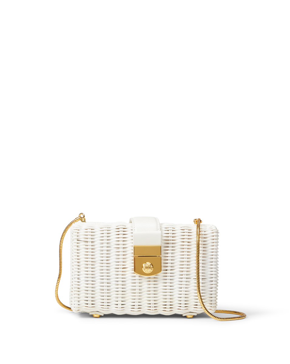 Veronica Beard Veronica Beard Lock Box Clutch Off-White