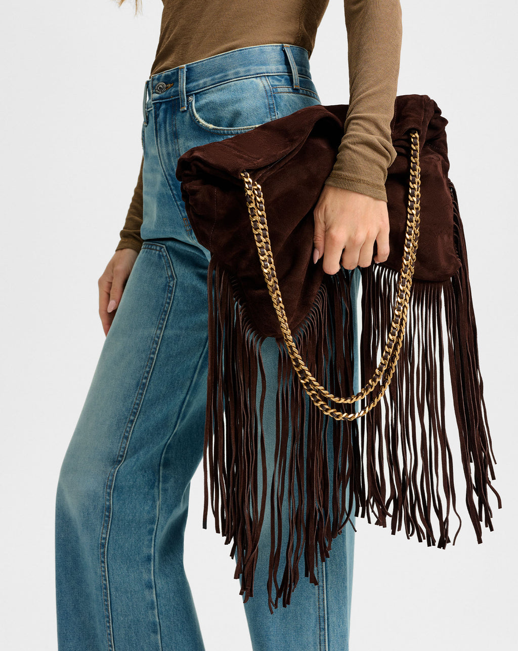 Veronica Beard Large Fringe Veronica Beard Slouch Bag