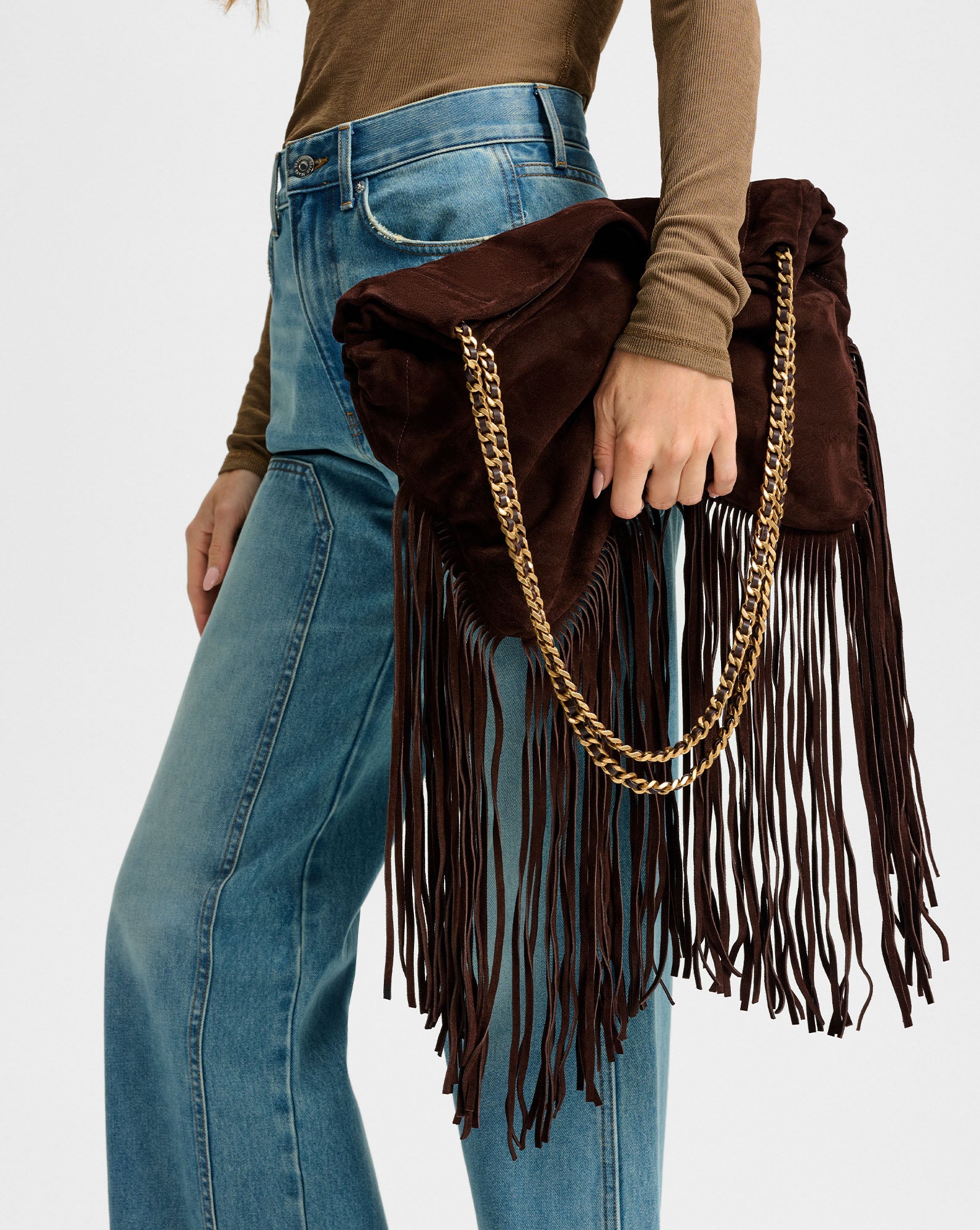 Veronica Beard Large Fringe Veronica Beard Slouch Bag