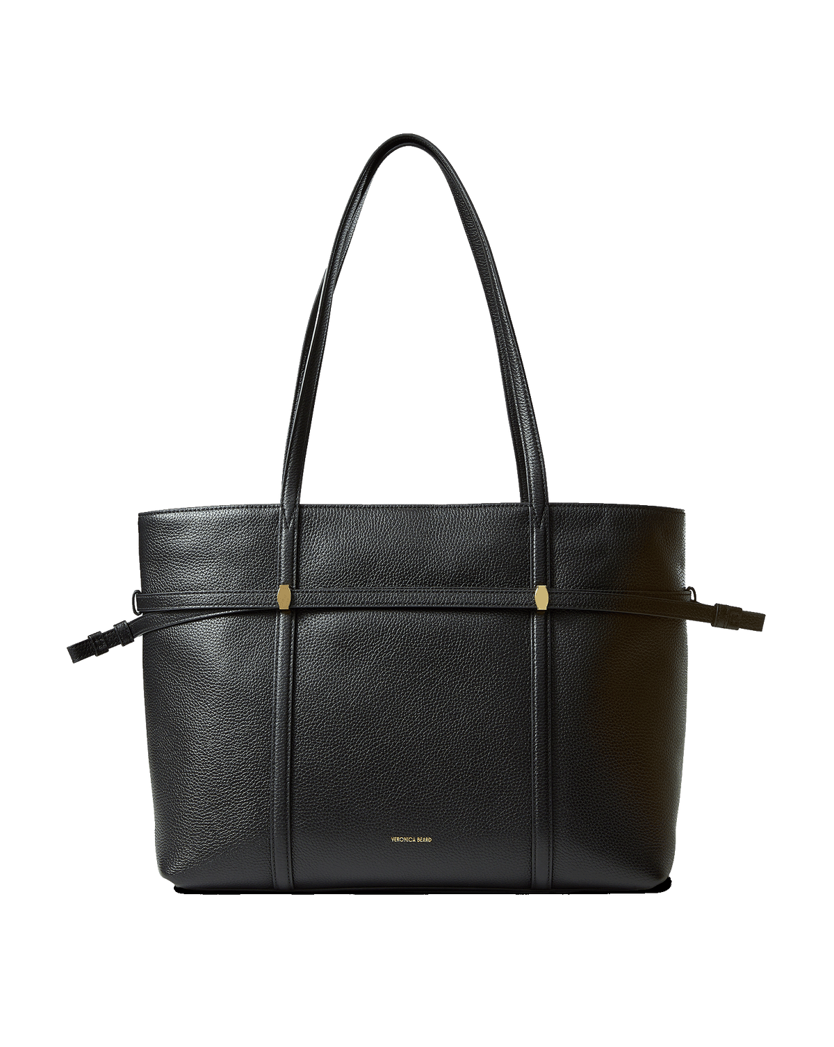 Veronica Beard Lasso Belted Tote Bag Black