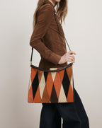 Veronica Beard Vida Patchwork Shoulder Bag