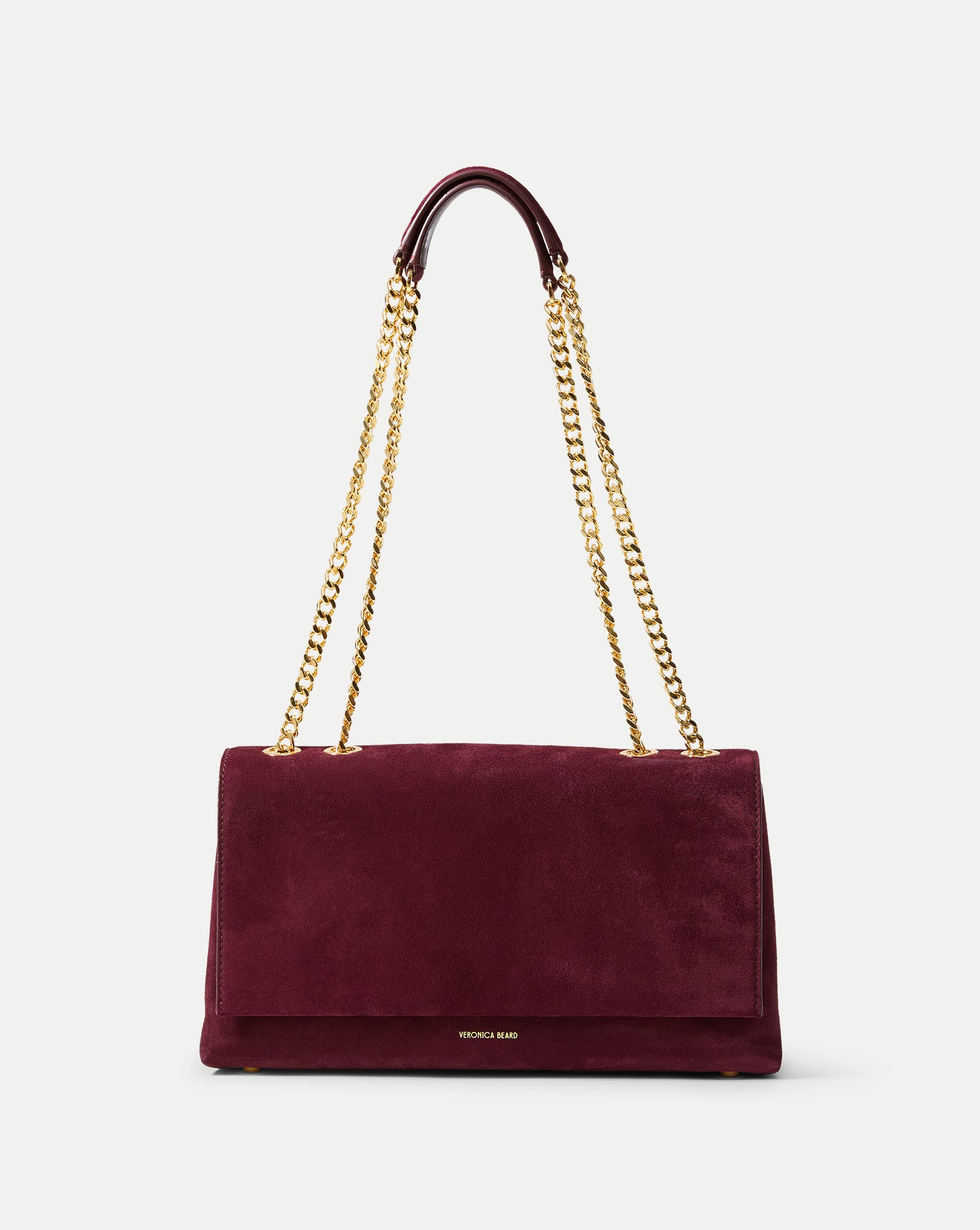 Veronica Beard Wedge Shoulder Bag - Raisin