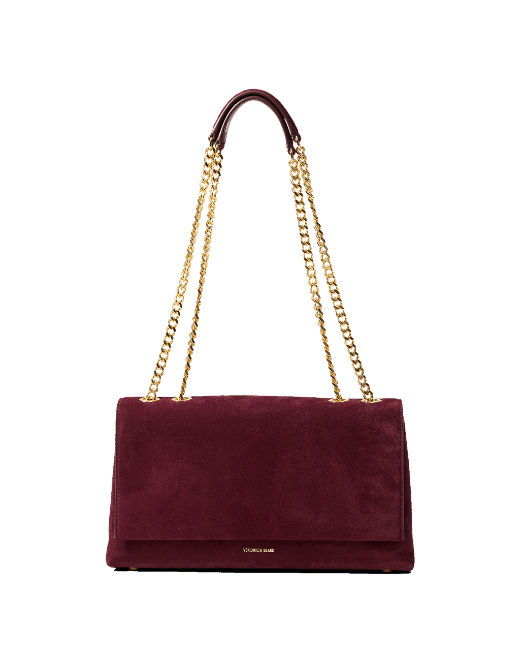 Veronica Beard Wedge Shoulder Bag Raisin