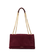 Veronica Beard Wedge Shoulder Bag Raisin