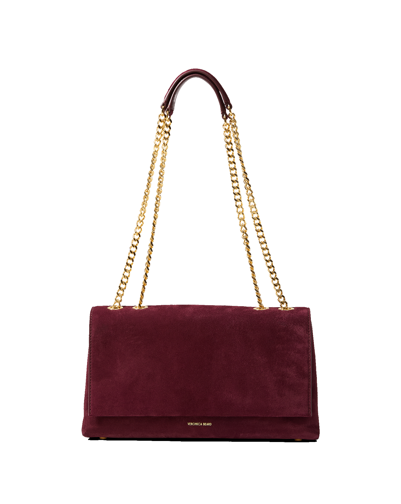 Veronica Beard Wedge Shoulder Bag Raisin