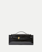 Veronica Beard Dash Clutch - Black Croc