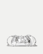 Veronica Beard Small Metallic Veronica Beard Stash Bag - Silver