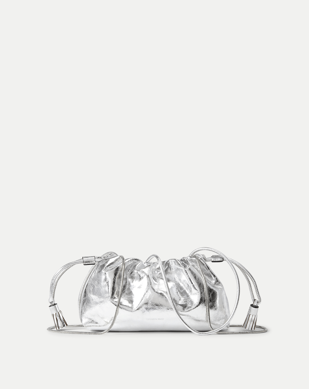 Veronica Beard Small Metallic Veronica Beard Stash Bag - Silver