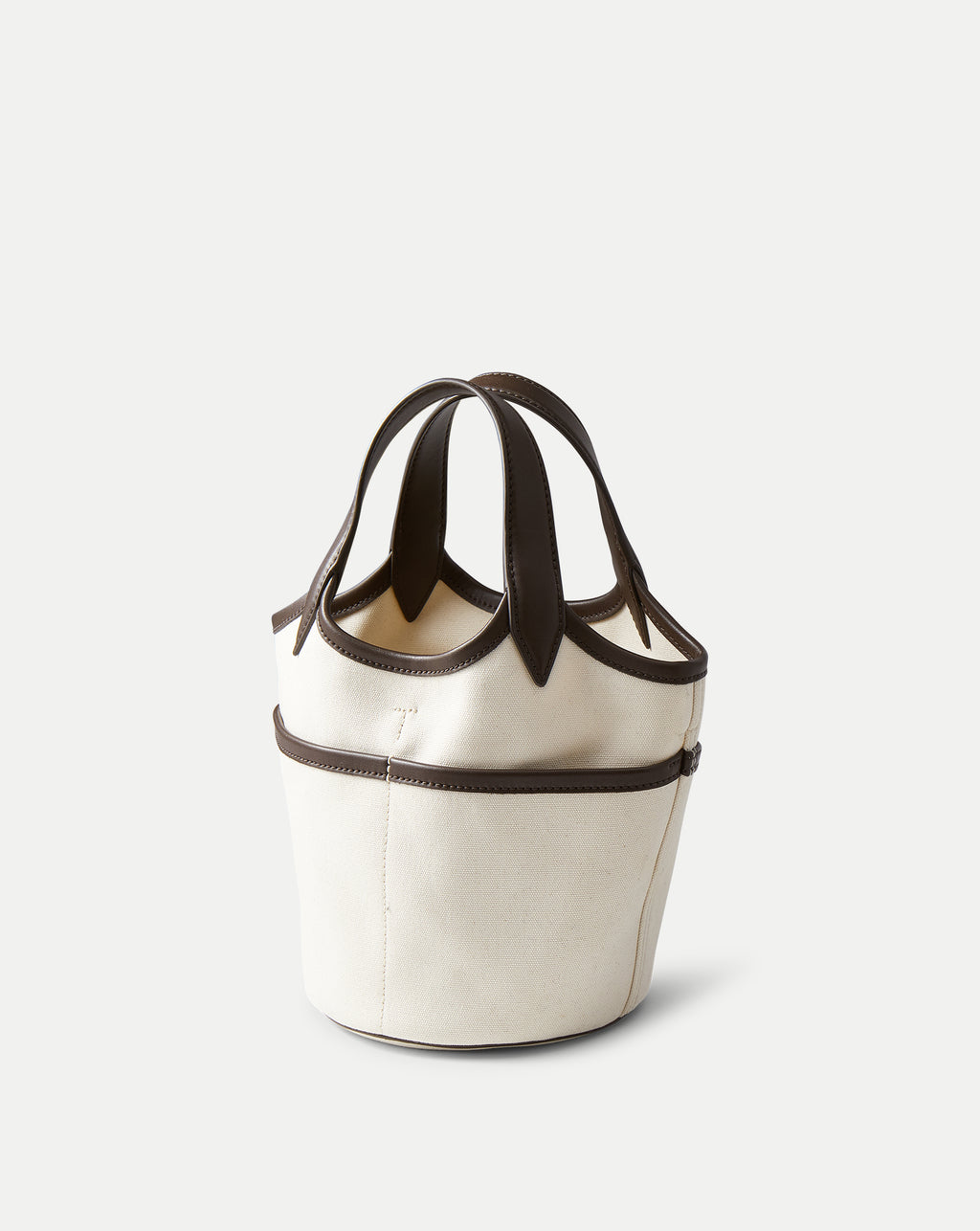 Veronica Beard X Thomas Lelu Canvas Anchor Bag - Espresso/Ecru
