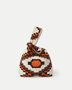 Veronica Beard Beaded Veronica Beard Swing Clutch - Orange Multi