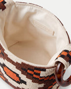 Veronica Beard Beaded Veronica Beard Swing Clutch - Orange Multi
