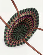 Veronica Beard Raffia Anchor Basket Tote - Berry Multi