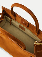 Veronica Beard Brown suede tote bag with top handles