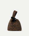 Veronica Beard Beaded brown and black zebra print bag.
