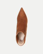 Veronica Beard Lisa Stiletto Mid-Heel Ankle Boot - Chestnut