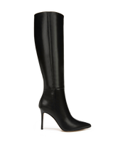 Veronica Beard Lisa Stiletto Boot | Wide-Calf - Black Leather