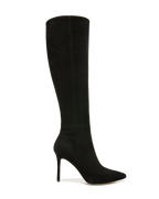 Veronica Beard Lisa Stiletto Boot | Wide-Calf - Black Suede