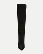 Veronica Beard Lisa Stiletto Boot | Wide-Calf - Black Suede