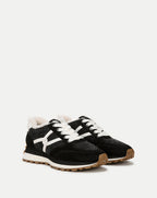 Veronica Beard Valentina Shearling Sneaker - Black