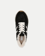 Veronica Beard Valentina Shearling Sneaker - Black