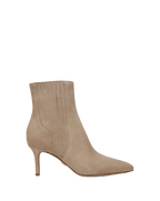 Veronica Beard Lisa Mid-Heel Ankle Boot - Sand