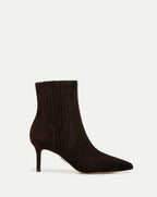 Veronica Beard Lisa Mid-Heel Ankle Boot - Espresso